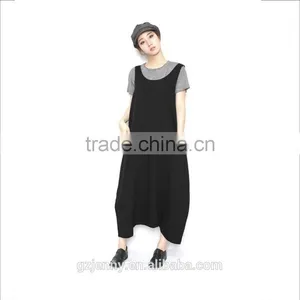 Ladies Gypsy Style Blank Long Black Romper Pants Plus Size Overall Jumpsuit Women thumbnail-1
