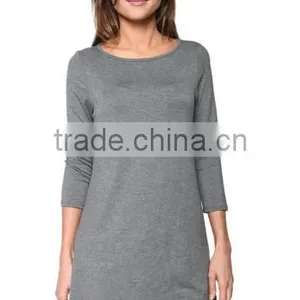 Online Shopping China Clothes Long Flowy Elbow Sleeve Jersey Tunic For Women thumbnail-6