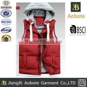 2015 Hot Selling Customized Outdoor Casual Men's Vest With Hoody,Winter Apparel thumbnail-1