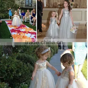 Flower Girls Sequins Tutu Dress Kids Long Birthday Party Dress thumbnail-6