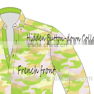 Designer Custom Half Placket Camo Shirt thumbnail-4