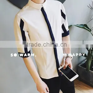 Seven Men Solid Color Shirt Sleeve Shirt thumbnail-1