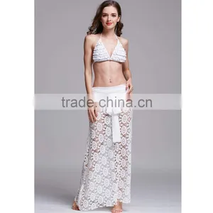 2016 Lady Casual Cover Up Long Black Convertible Lace Beach Dress thumbnail-6