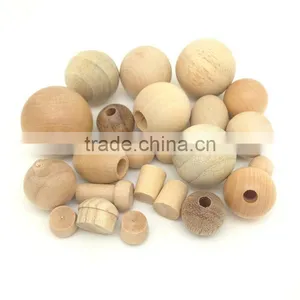 Quality Round Ball Decorations Custom Painted Wooden Bead Craft thumbnail-1