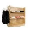 Commercial Garment Display Rack / MDF Four Side Retail Clothes Display Stand Hangers thumbnail-1