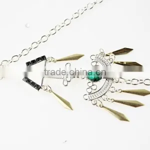 Bikini Beach Crossover Harness Necklace Waist Belt Belly Rock Unibody Body Chain thumbnail-4