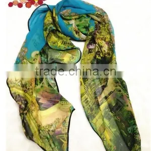 PRINTED POLYESTER SCARF thumbnail-6