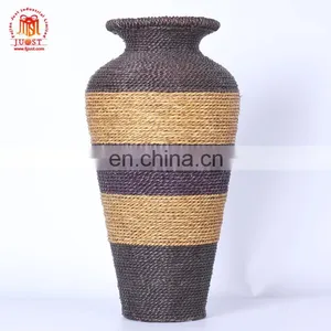 Wholesale Simple Design Long Stem Rustic Green Glass Vase thumbnail-1