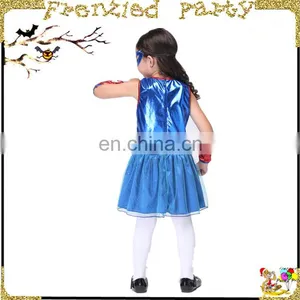 Wholesale Girl Fancy Party Captain America Costume FGCC-0149 thumbnail-4