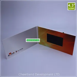 2017 Hot Product Customized Printing 4.3 Inch 7 Inch Lcd Video Brochure Lcd Video Greeting Card thumbnail-4