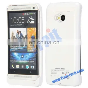 3000mAh External Battery Charger for HTC One Back Up Battery With Folding Stand thumbnail-1