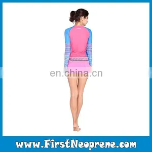 Size S Available Women Swimming Customer Long Sleeve Rashguard thumbnail-3