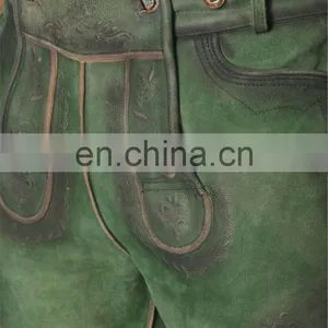 High Quality Bavarian Leder Hosen, Trachten Lederhosen (short Lederhosen) thumbnail-4