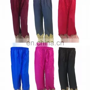 Latest Embroidery Design Rayon Free Size Palazzo Pants (5 Color Available) thumbnail-1