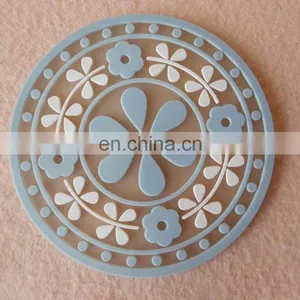 Non-slip Coaster Pvc Tea Cup Mat With 2D Logo thumbnail-2