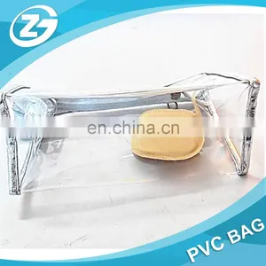 Cheap Zipper Top Waterproof Clear PVC Toiletry Bag thumbnail-6