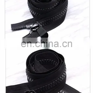 Wholesale Price Plastic Material and Eco-Friendly Feature Black Zipper thumbnail-4