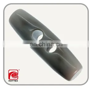 Nickle Free Customized 4CM - -5CM Shinny Grey Color Barrel Resin Polyester Toggle Used In Europe thumbnail-1