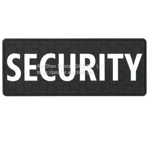 SECURITY Large 10 x 4 Inches Velcro Rubber PVC Patch thumbnail-1