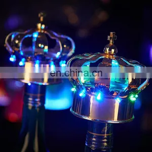 Modern Design Nightclub Bar Led Lighting up Crown Champagne Bottle Sparklers thumbnail-1