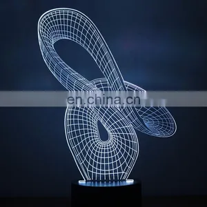 Creative Lighting Usb Lamp 3D Acrylic Led Sleeping Night Light for Bedroom thumbnail-5