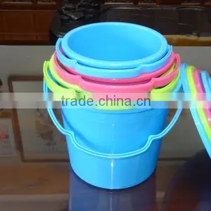 3L Round Plastic Bucket With Lid, Plastic Barrel and Pail thumbnail-2