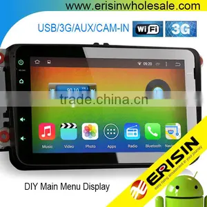 Erisin ES2802V 8" Polo EOS Android 4.4.4 2 Din Car Multimedia With GPS WiFi Bluetooth thumbnail-1