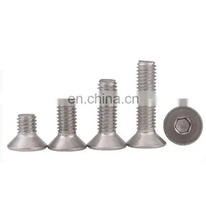 China Fastener Manufacturer Flat Csk Head Hex Socket Bolts 12.9 Black Bolts and Nuts thumbnail-2