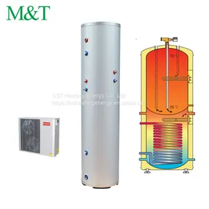 50~2000L Electric Hot Water Stainless Steel Water Storage Buffer Tank For Heat Pump Water Heater thumbnail-2