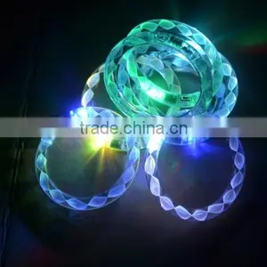 LED Helix Flashing Light Up Glow Fashion Rave Party Bracelet Bangle Wristband thumbnail-4