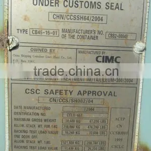 Used Shipping Container 20gp 40gp 40hc for Sale thumbnail-6