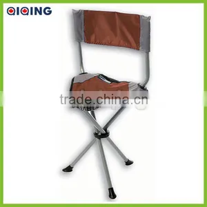 Three Legged Folding Stool With Backrest HQ-6004B thumbnail-1