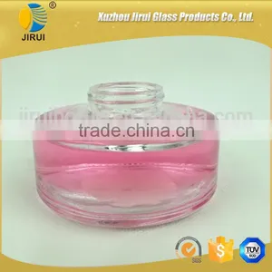 100ml Flat Round Diffuser Glass Bottle thumbnail-1
