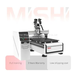 Factory! 3D Wood Metal Acrylic EVA Engraving Cutting Carving Milling Router Atc CNC Machine for Door Furniture Cabinet MDF Plywood Working Engraving Machinery thumbnail-1