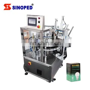 Full Automatic Biscuit Cornflakes Milk Chocolate Food Boxes Packing Rotary Carton Packaging Auto Cartoning Machine thumbnail-1