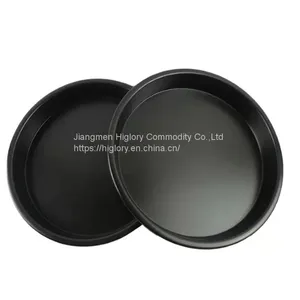 High Quality Iron Black Round Pizza Dishes & Pans For Cake Non Stick Baking Pan thumbnail-1