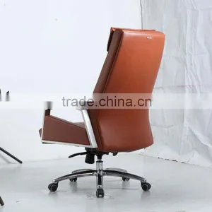 High Back Genuine Leather Luxury Chair Item A902 thumbnail-2