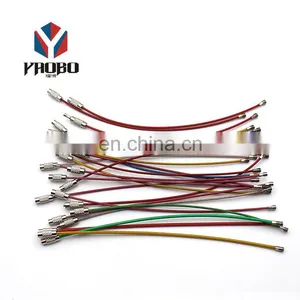 Qualities Product Tag With Screw Stainless Steel Keychain Cable Thin Wire Key Ring thumbnail-3