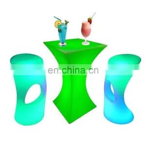 Led Glow Lounger Chair Nightclub Events Commercial Sofa Sets Rechargeable Led High Table Bar Stools thumbnail-1