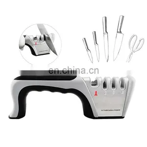 Wholesale High Quality Professional Manual 4 Stage Kitchen Knife Sharpener For Knife And Scissors thumbnail-1