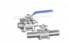3 Piece Lengthening Butt Welding Ball Valve thumbnail-1