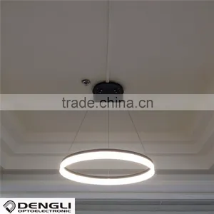 Luxury Circle Ring Led Pendant Light for Lobby Hotel Restaurant thumbnail-1
