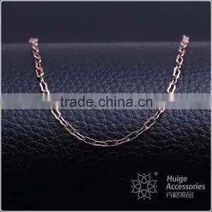Coffee Gold Plated Decorative Long Chain Link Chain Jewelry Chain Necklace thumbnail-1