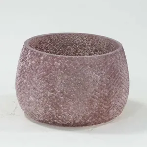 Antique Craft Glass Jar Glass Candle Holder Glass Vase Mosaic Vase thumbnail-1