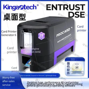 Entrust Dse id Card Printer, Access Control Card, Campus Card, All-in-one Card, Ic/id Card Batch Card Making Machine thumbnail-1
