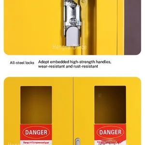 1900mm Single Gas Cylinder Cabinet for Research Universities, Intelligent Gas Leakage Detection & Automatic Fan System thumbnail-4