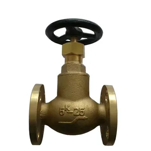 Marine Globe Valve JIS 10K50 5K50 Bronze Flange Stop Globe Valve Factory thumbnail-2