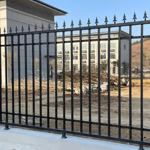 High Quality Decorative Wrought Iron Fence Panel for Residential and Commercial Use thumbnail-1