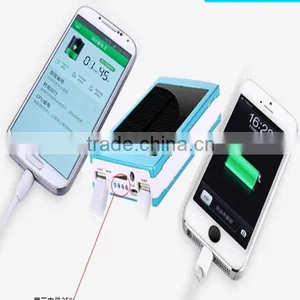Free Custom Logo Power Bank,High Capacity Solar Power Bank 10000mAh Mobile Charger thumbnail-4