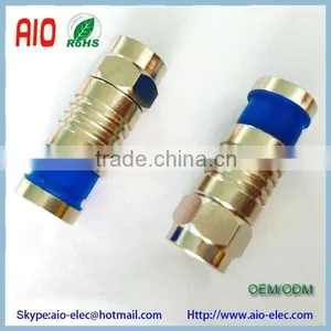 Springconnect F Quick Plug Compression Connector Male for RG6 Coaxial Cable Like CX3 thumbnail-4